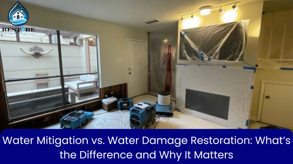 Water Mitigation vs. Water Damage Restoration: What’s the Difference and Why It Matters